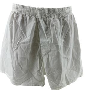 Fruit of Loom Classic White Boxer Shorts Mens Medium Open Fly Set of 2